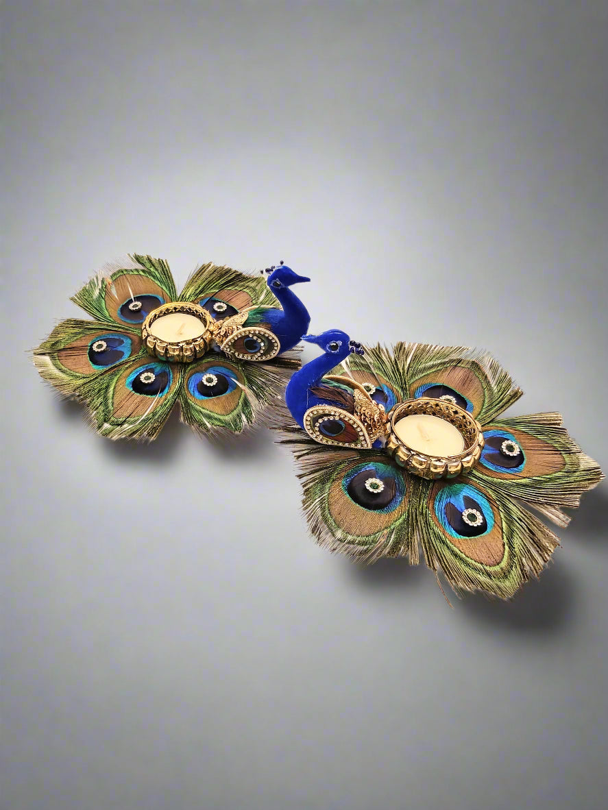 Peacock T- Light Holder