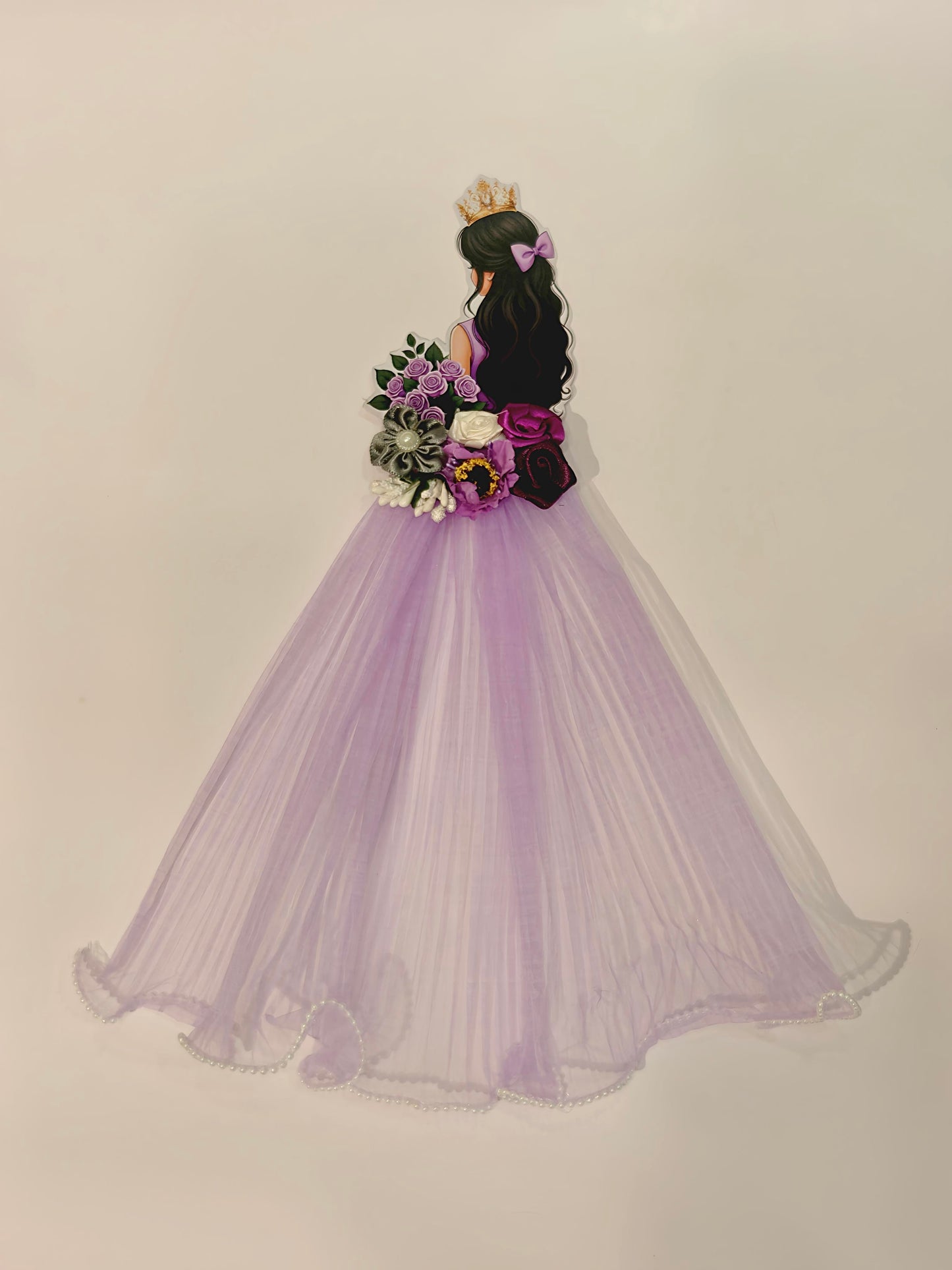 Decorative Bridal Suitcase Sticker for Bridal Trousseau & Luggage Decoration - Lavender
