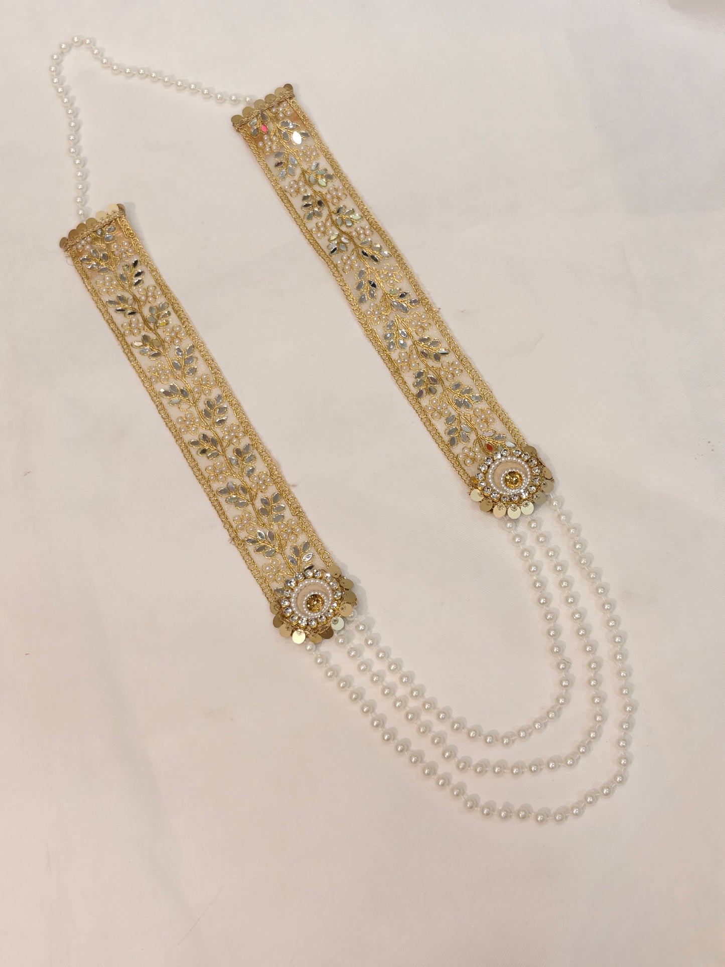 Premium Wedding Welcome Mirror Mala for Baraat Swagat | Traditional Favor- Design 4