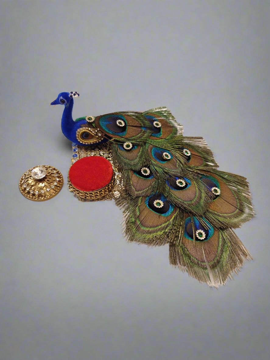 Single Peacock Coin Platter
