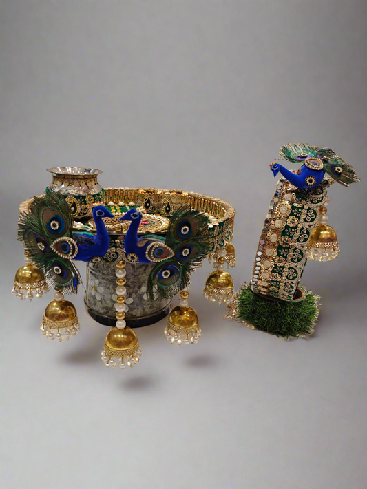 Royal Peacock Karva Chauth Thali Set – The Star of Our Collection