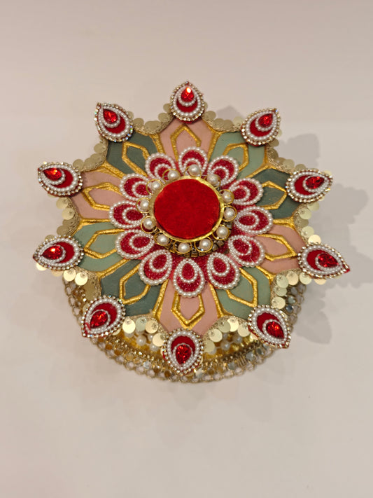 Premium decorative coin platter for single coin gifting. Ideal for weddings, puja rituals and festive occasions.
