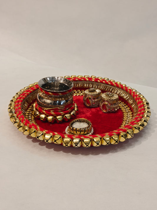 Designer pooja thali /. premium quality