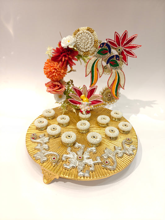 Metal Coin Platter for Gifting | Wedding & Festive Coin Tray