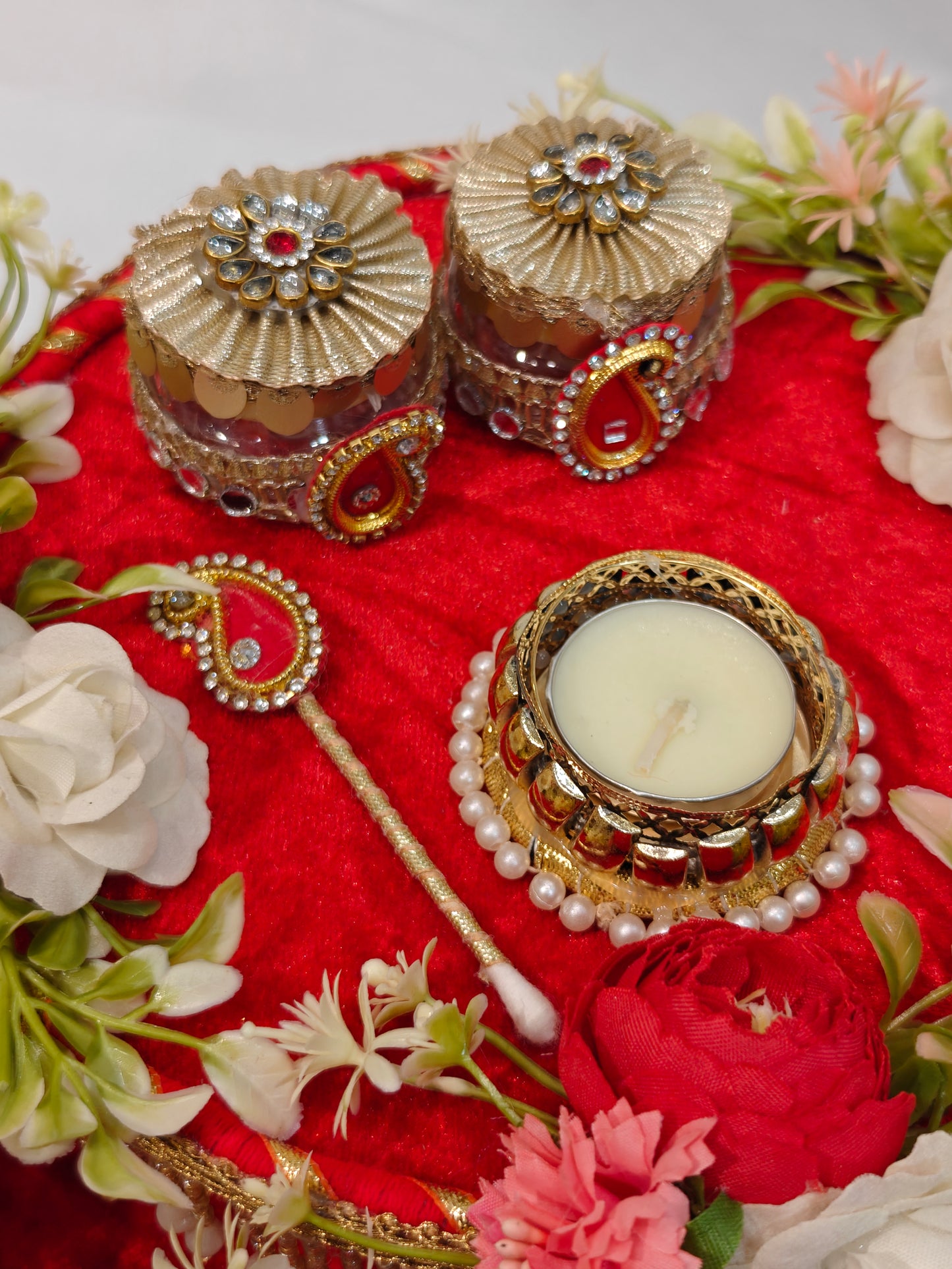 designer pooja thali for festive rituals