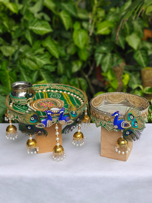 Royal Peacock Karwa Chauth Thali Set – The Star of Our Collection