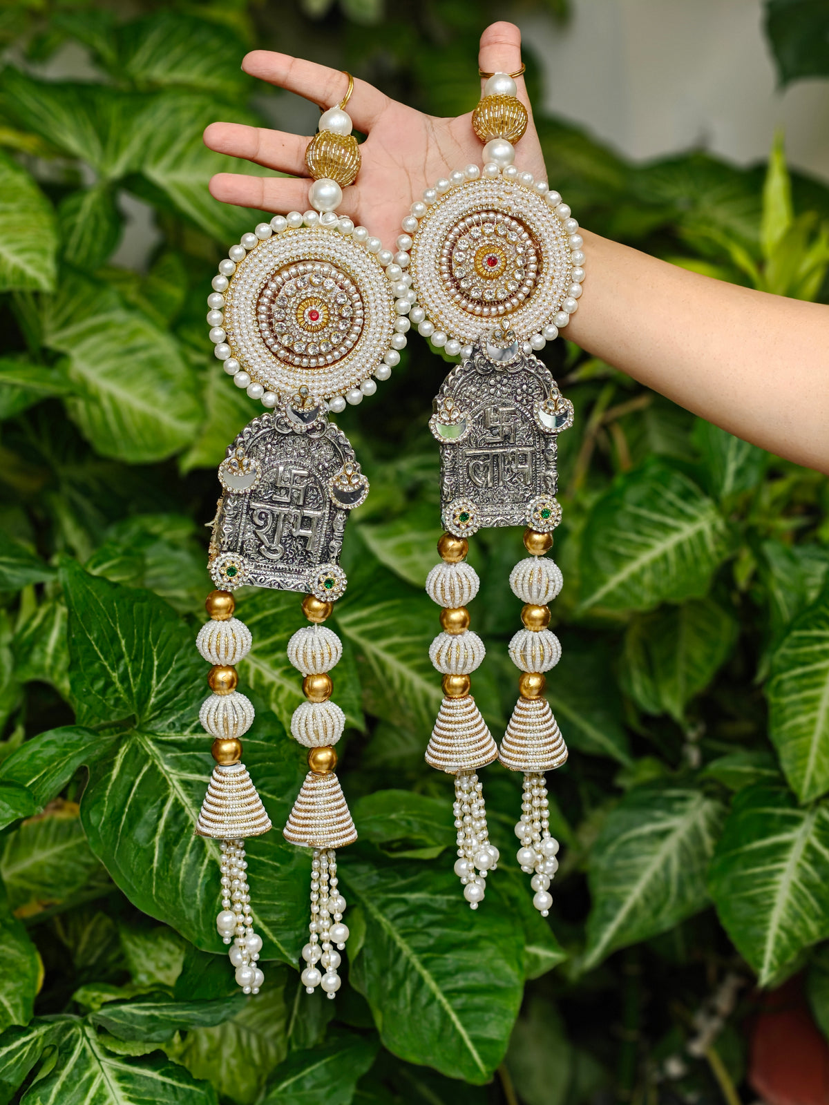 Oxidised Shubh Laabh for Diwali Door Decor
