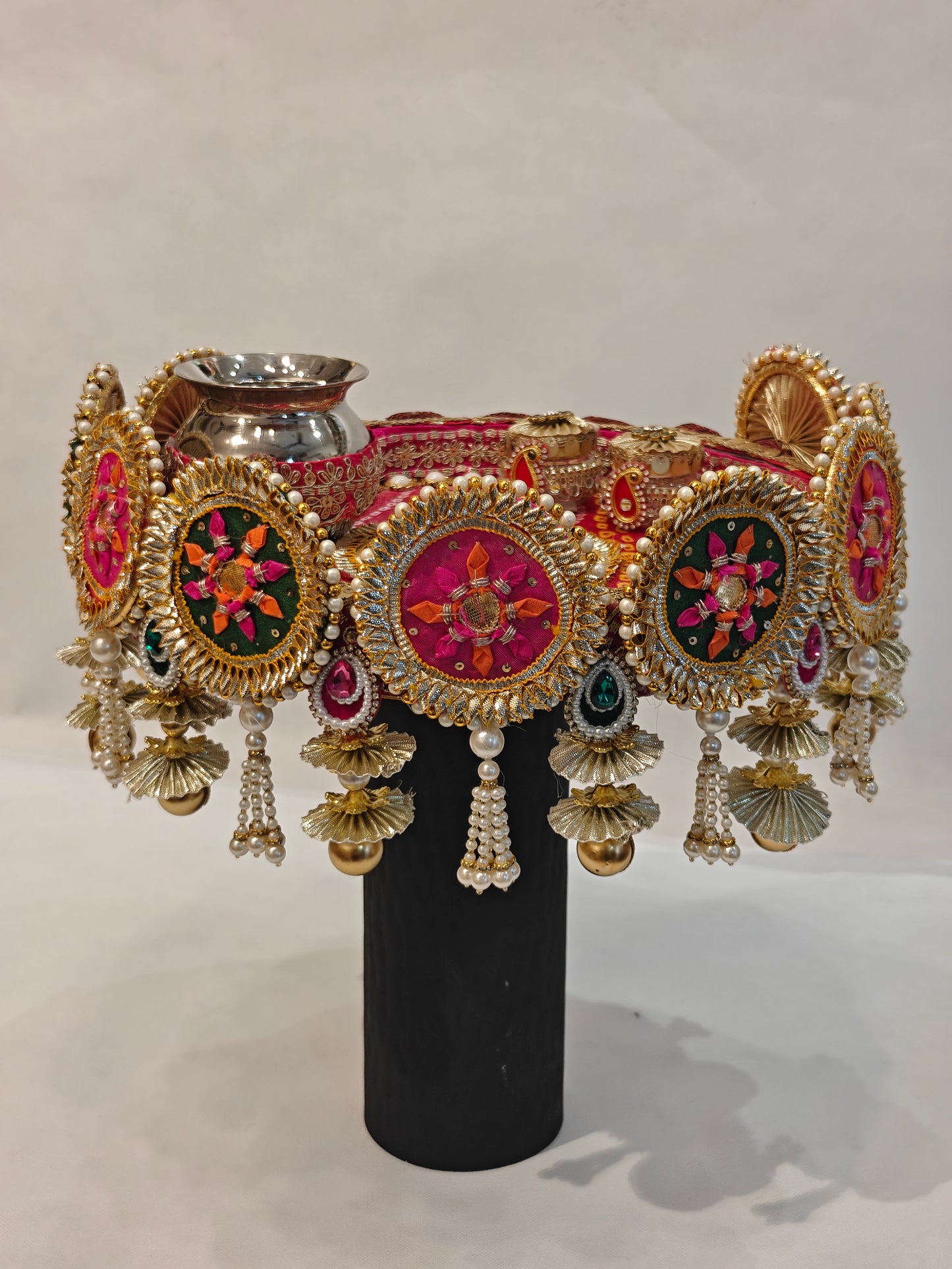 Luxury Pooja Thali Set for Wedding Rituals | Designer Bridal Puja Thali | The Wedding Station