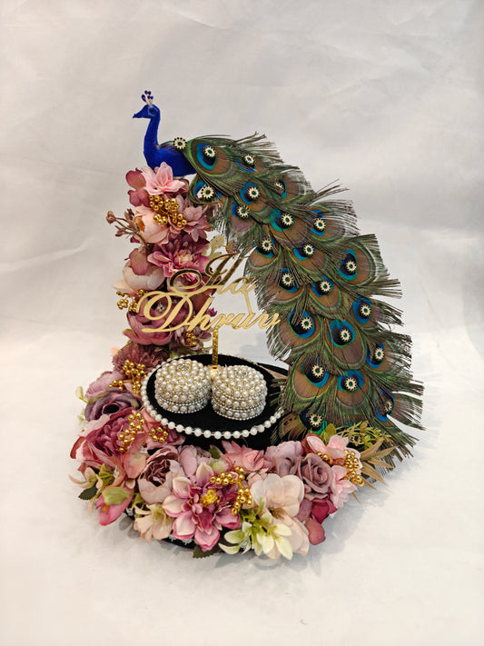 Peacock Ring Platter- Purple