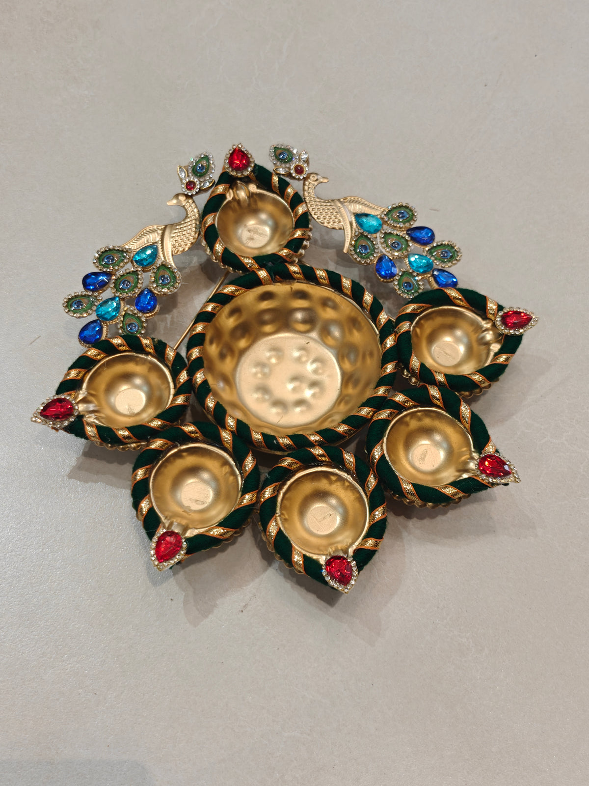 Peacock Urli Candle Holder