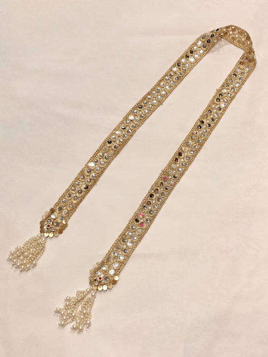 Premium Wedding Welcome Mirror Patka for Baraat Swagat | Traditional Favor- Design 1
